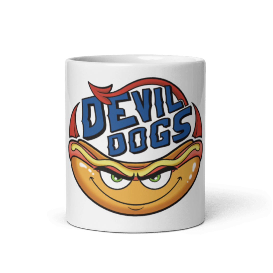 Devil Dogs - White Glossy Mug - Single LOGO