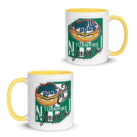 Devil Dogs - Mug with Color Inside - TURN/HO  (ONLY 1, TWO SIDED MUG)