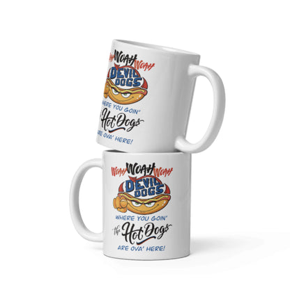 Devil Dogs - White Glossy Mug - WOAH (ONLY 1 TWO SIDED MUG)