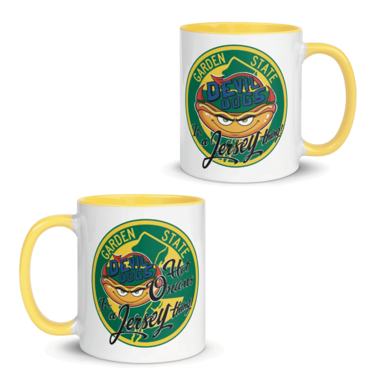 Devil Dogs - Mug with Color Inside - PARK/HO  (ONLY 1, TWO SIDED MUG)