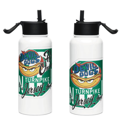 Devil Dogs - Stainless Steel Bottle W/Straw Lid - TURN/HO (ONLY 1, TWO SIDED BOTTLE)