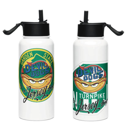 Devil Dogs - Stainless Steel Bottle W/Straw Lid - JERSEY (ONLY 1, TWO SIDED BOTTLE)