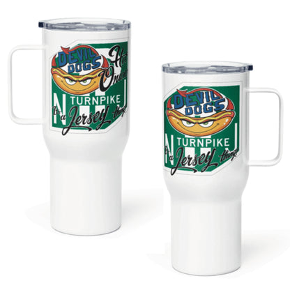 Devil Dogs - Travel Mug W/ Handle - TURN/HO (ONLY 1, TWO SIDED MUG)
