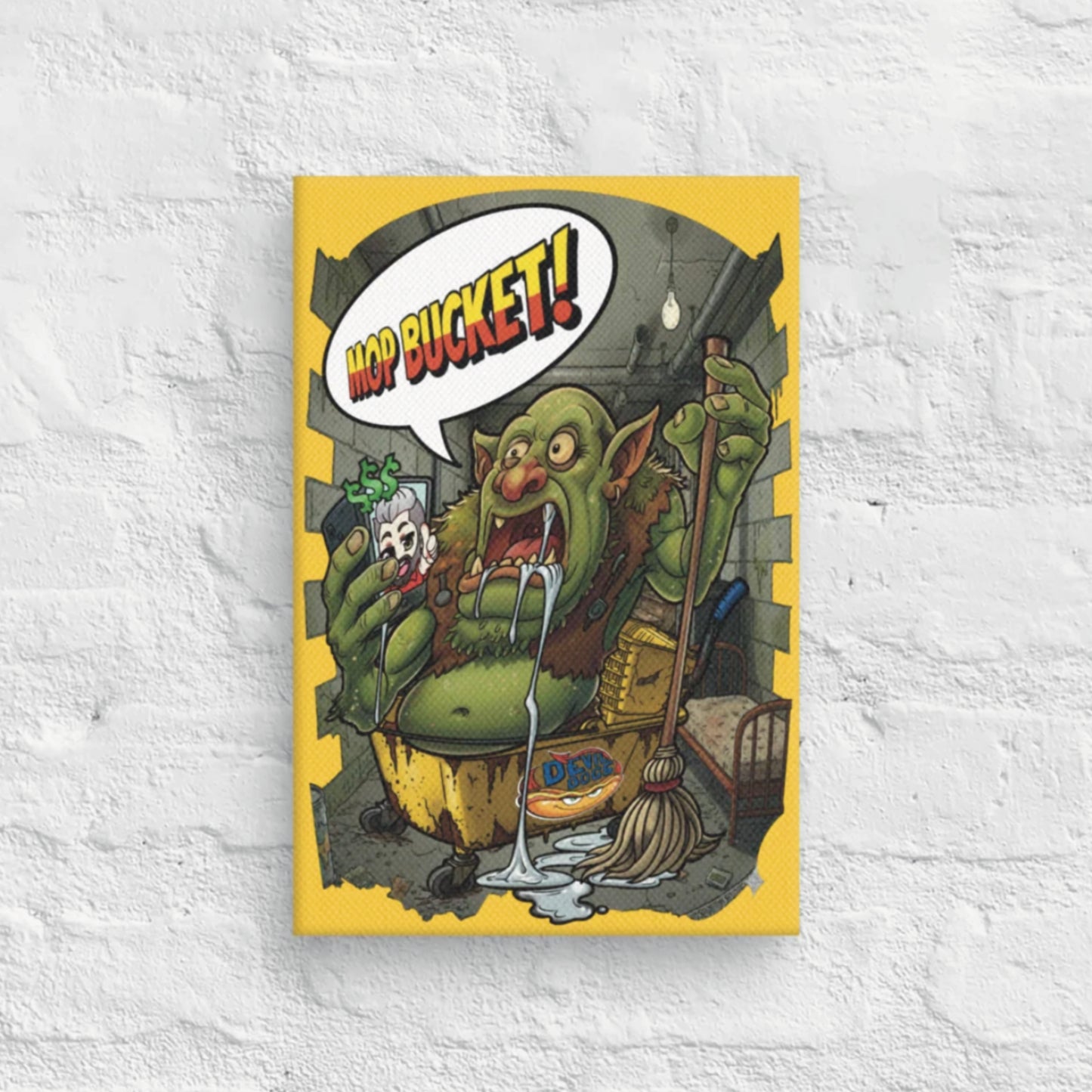 MOPBUCKET - 8x12 Canvas
